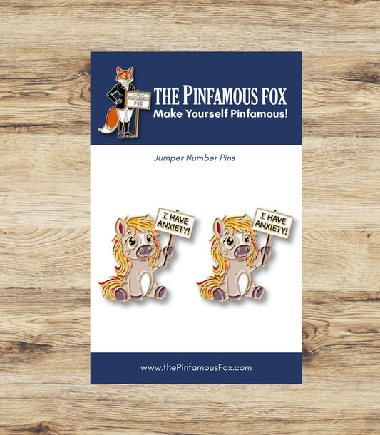 I Have Anxiety Number Pin Set