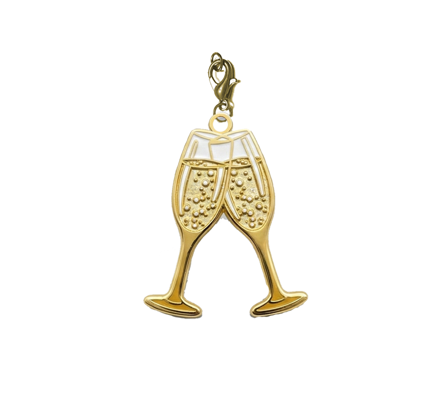 Champagne Glasses Charm