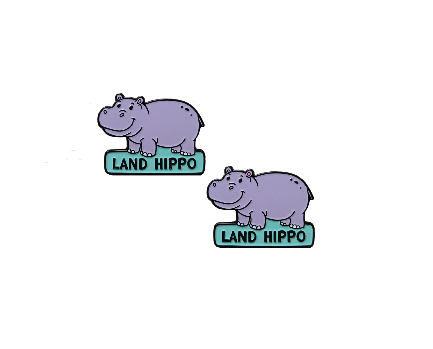 Land Hippo Pins