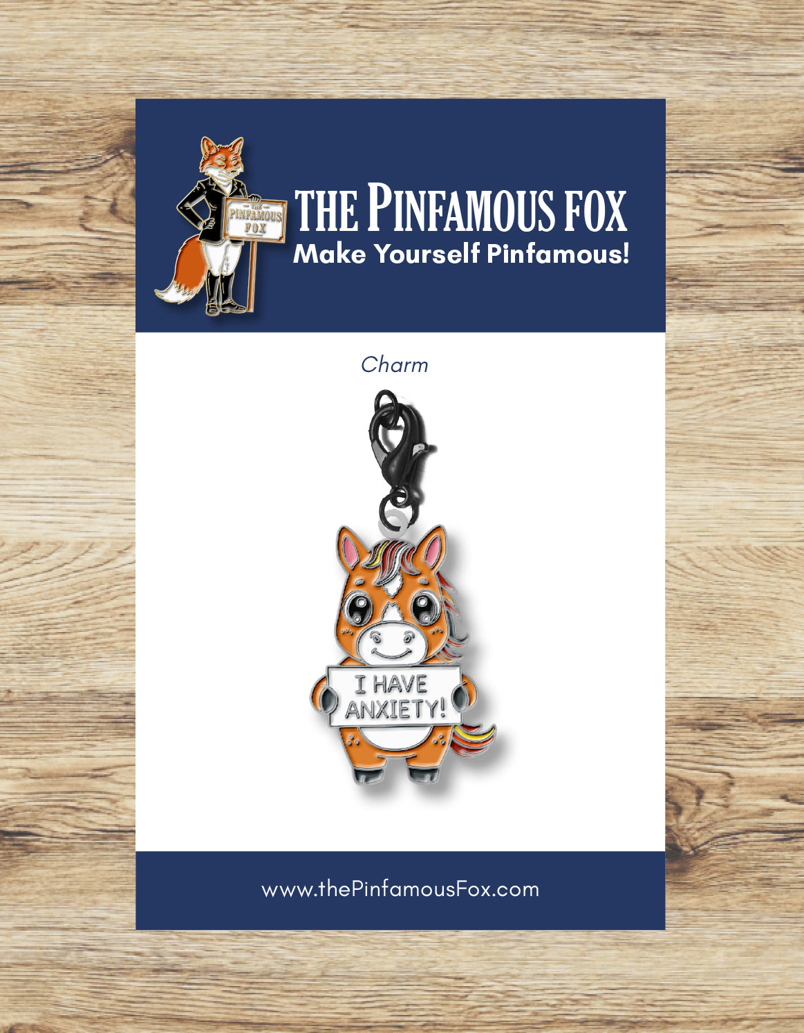 I Have Anxiety Standing Holding Sign Charm