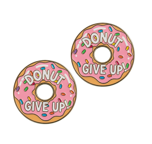 Donut Give Up Jumper Number Pin Pair