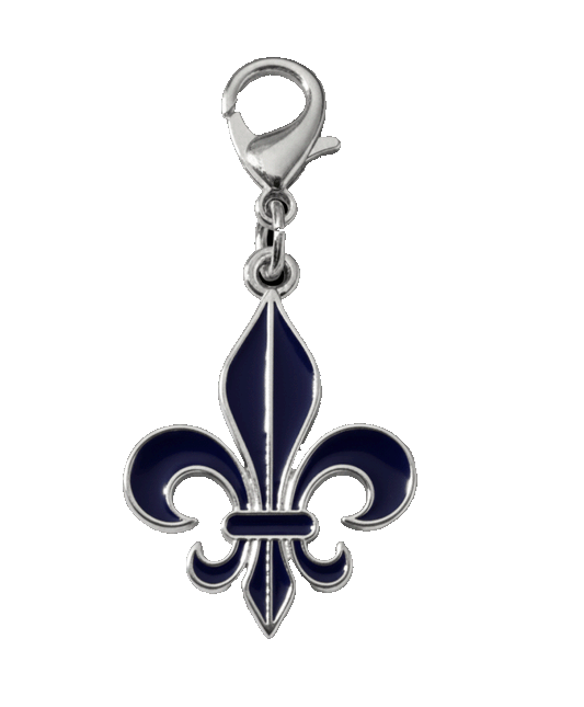Fleur-de-lis Braid Charm
