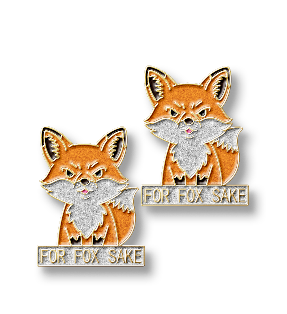 For Fox Sake Jumper Number Pins