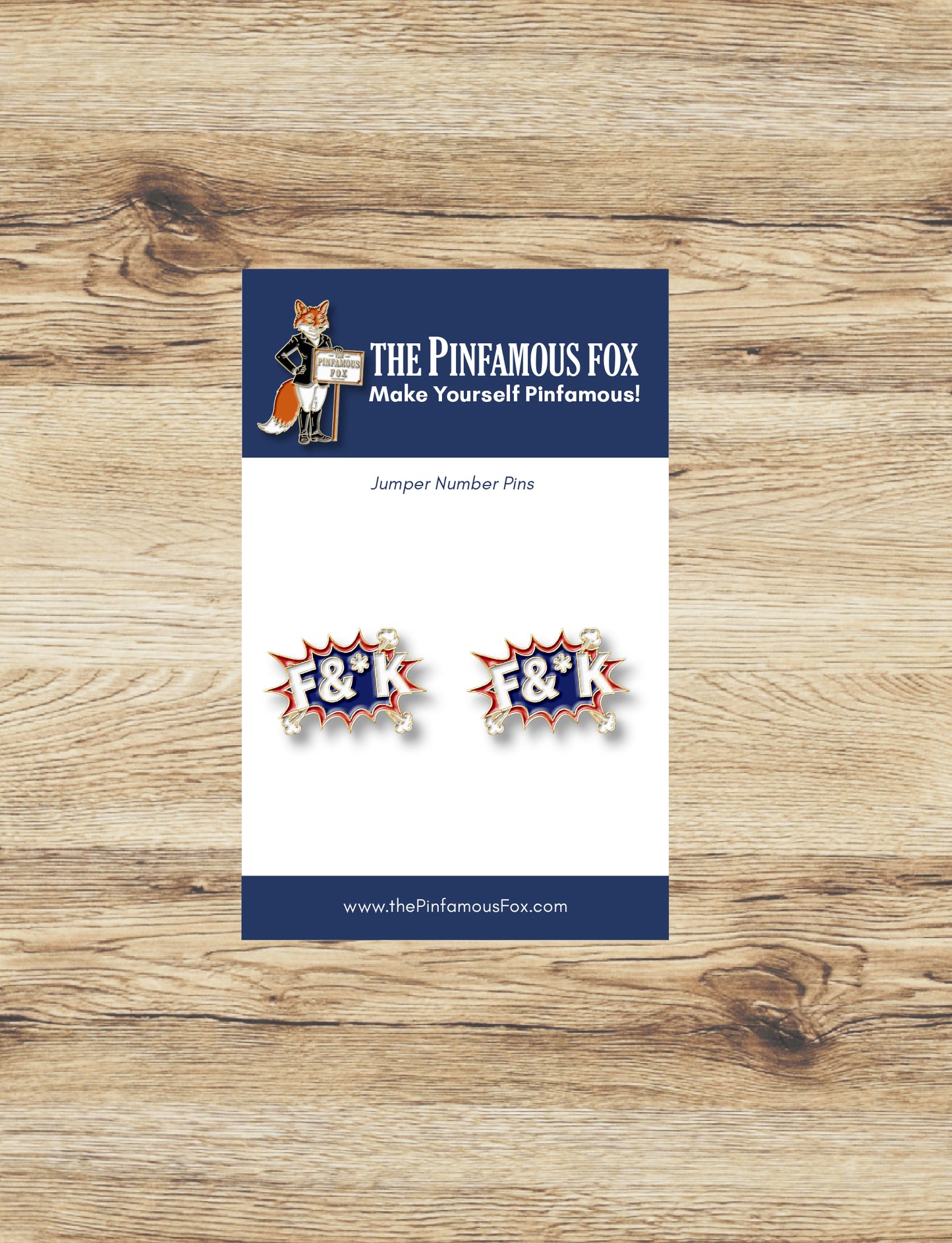 F&*K Jumper Number Pin Set