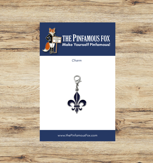 Fleur-de-lis Braid Charm