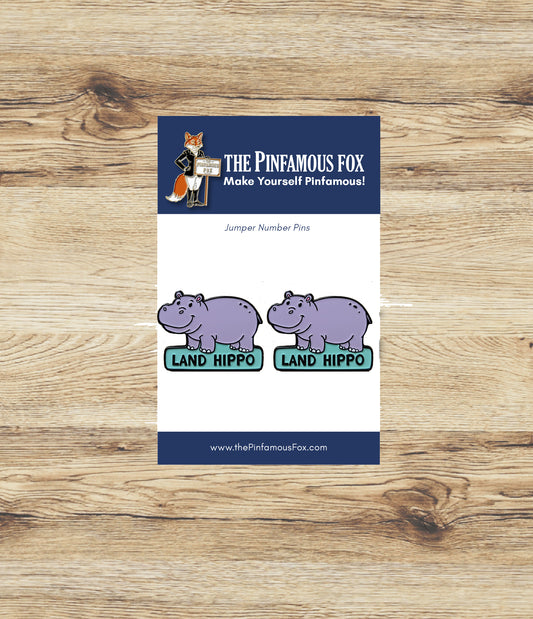 Land Hippo Pins