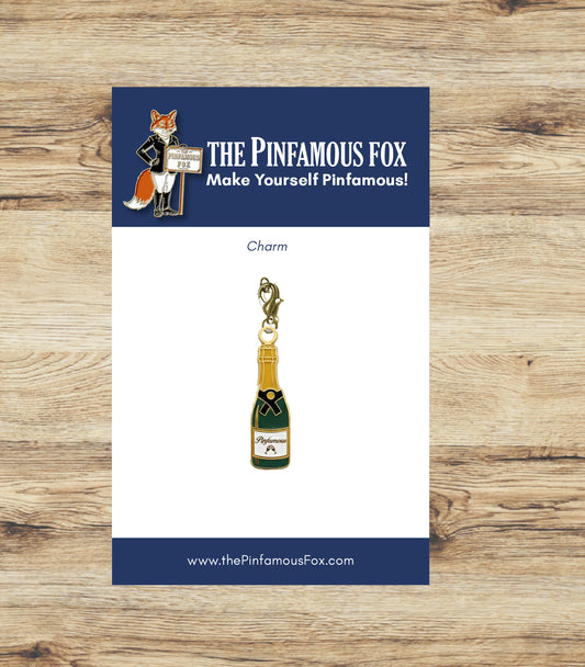 Pinfamous Champagne Bottle Charm