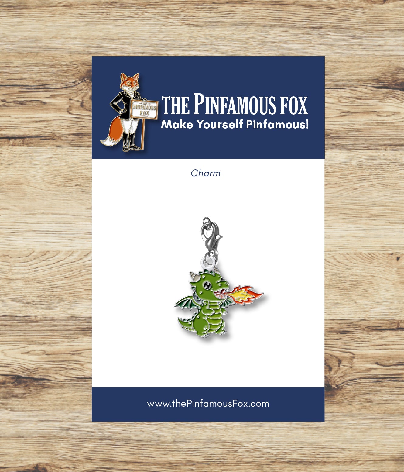Fire Breathing Dragon Charm