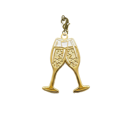 Champagne Glasses Charm