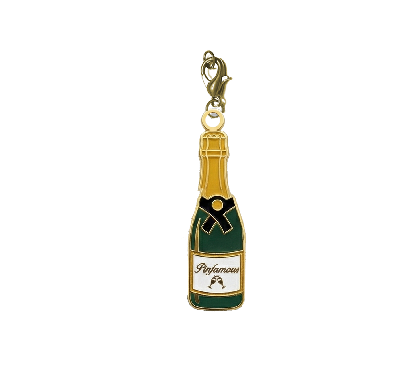 Pinfamous Champagne Bottle Charm