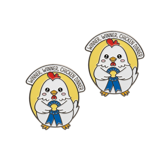 Winner Winner Chicken Dinner Jumper Number Pin Set