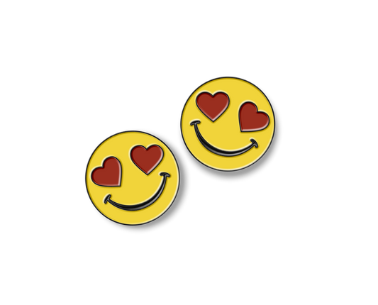 Heart Emoji Jumper Number Pins