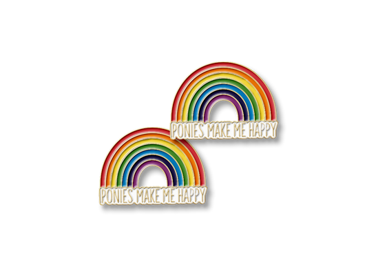 Ponies Make Me Happy Pin Set