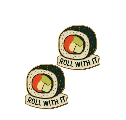 Roll With It Sushi Number Pins